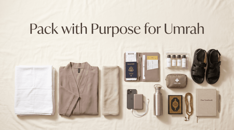 Umrah Checklist: What to Pack for Umrah + Complete Packing List for First-Time Pilgrims thumbnail